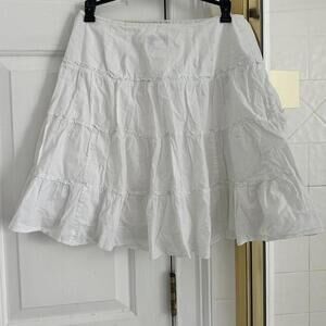 Ann Taylor Women's White Skirt